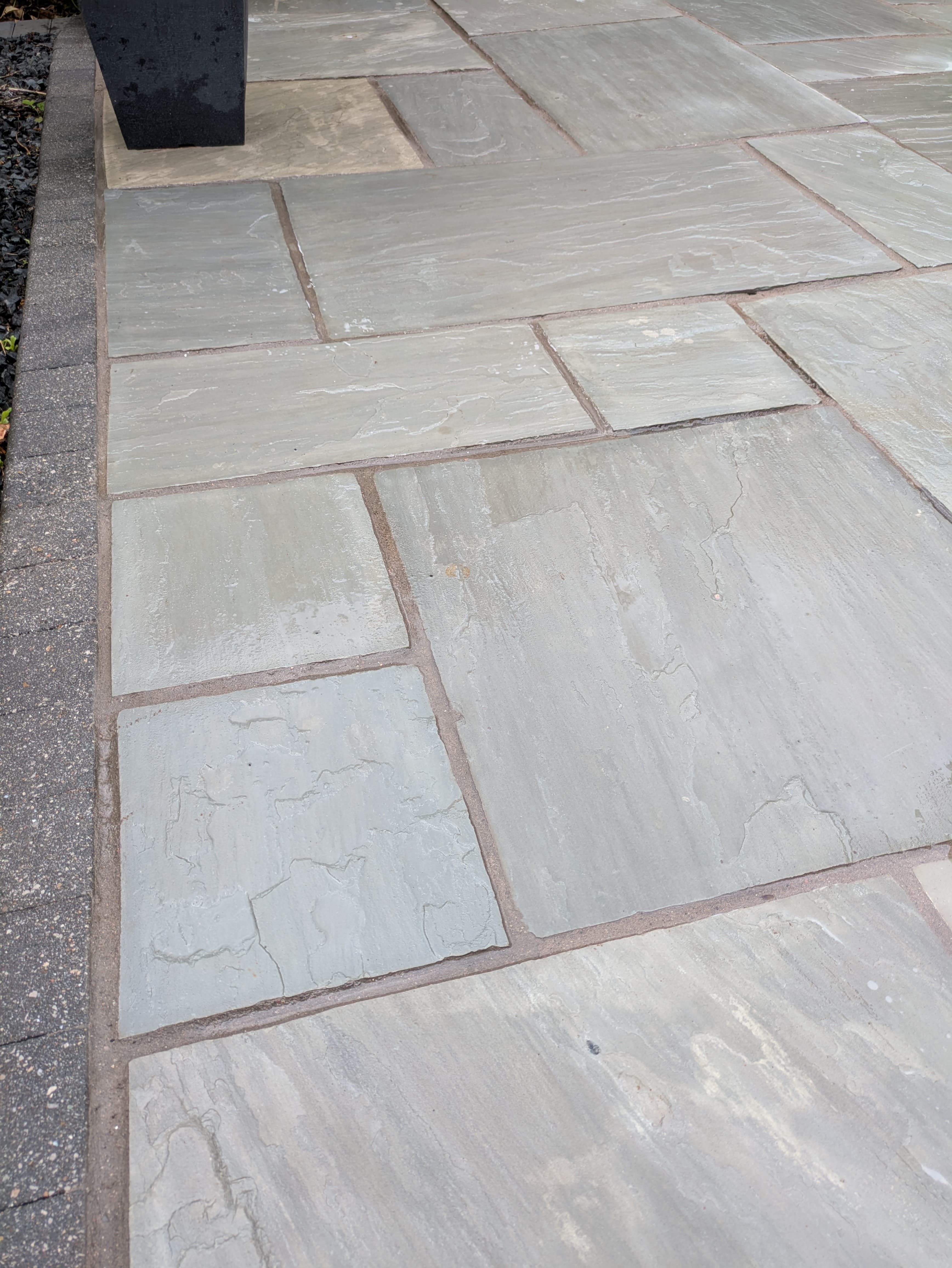 Clean driveway after pressure washing